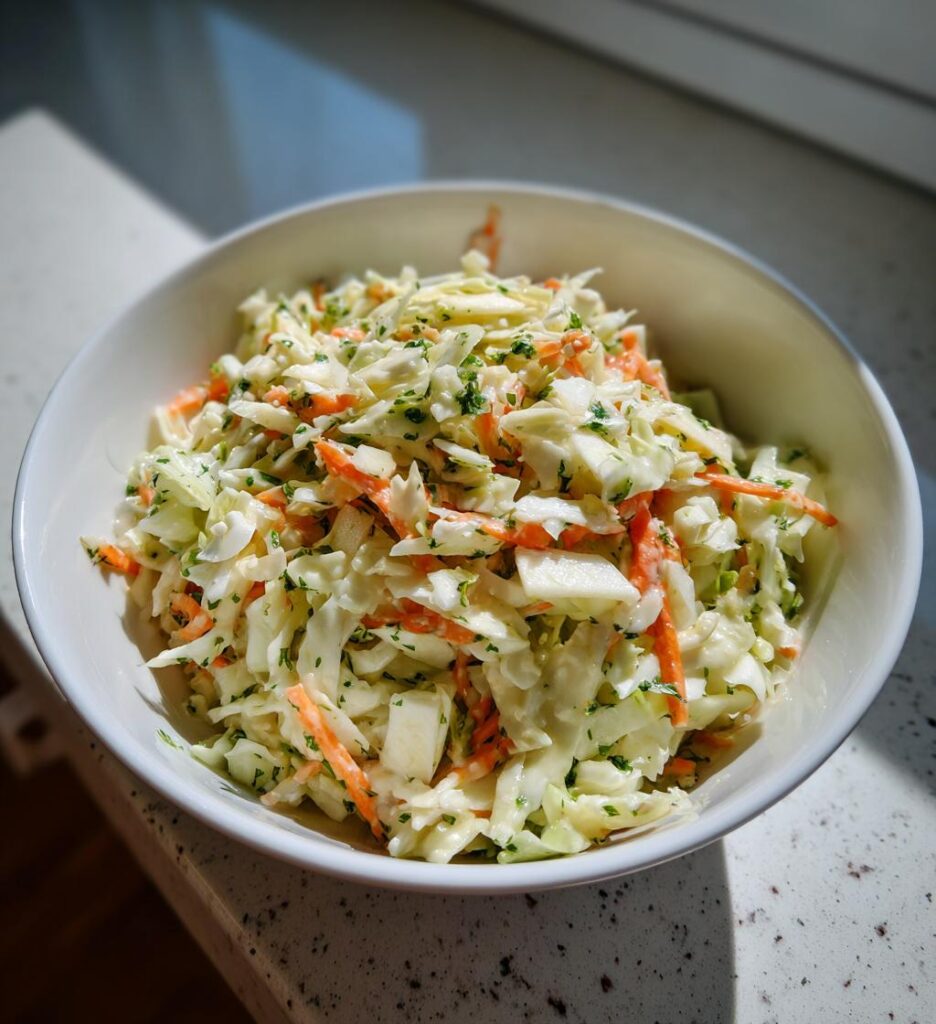 Coleslaw med æble