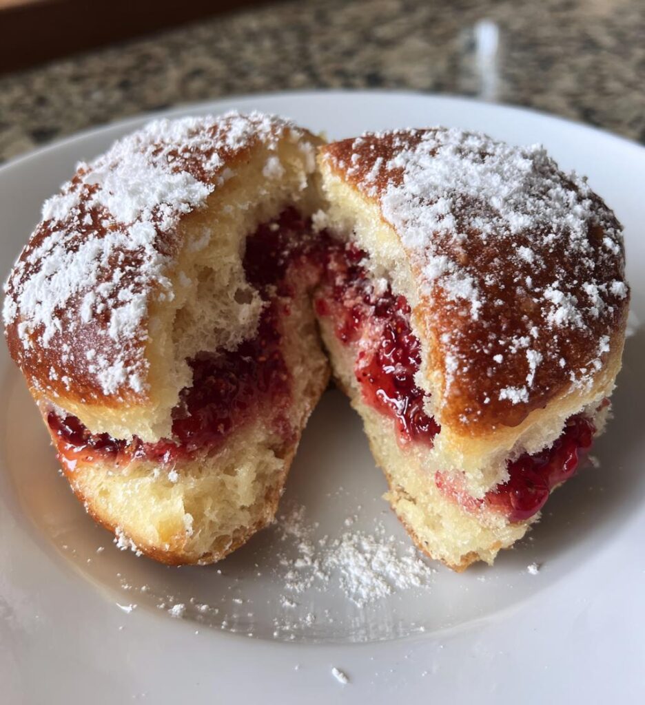 Fastelavnsboller med hindbær