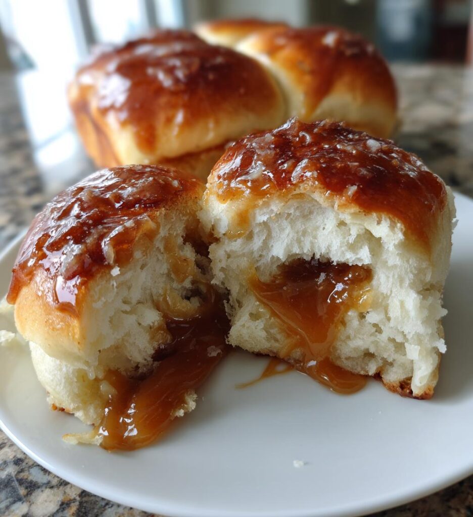 Fastelavnsboller med karamelfyld