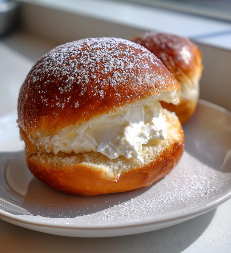 Fastelavnsboller med vaniljecreme