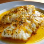 Fiskefilet i safransauce