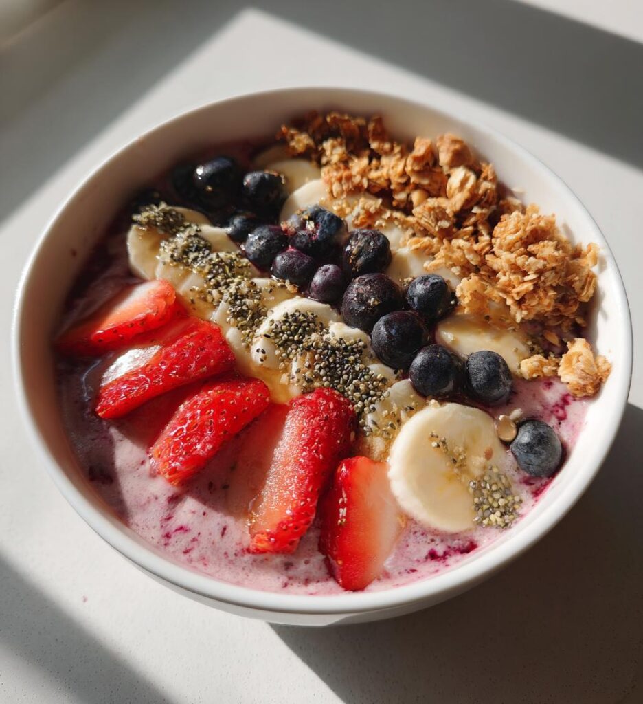 Frugt smoothie bowl