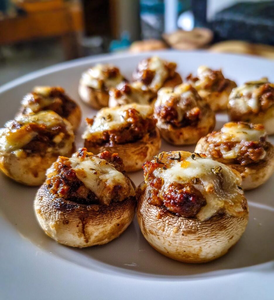 Gefüllte Champignons