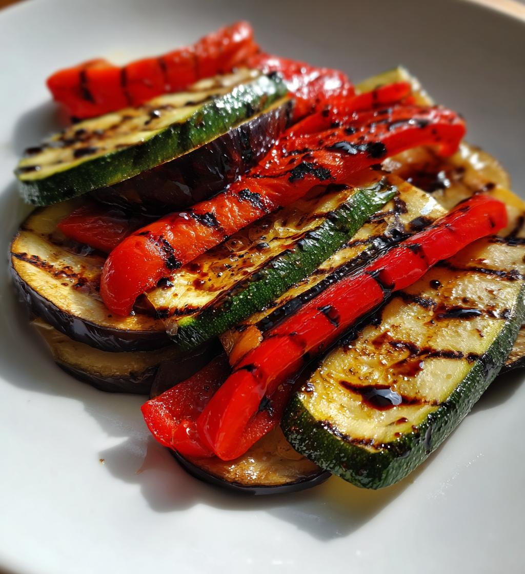 Grillet grøntsager med balsamico