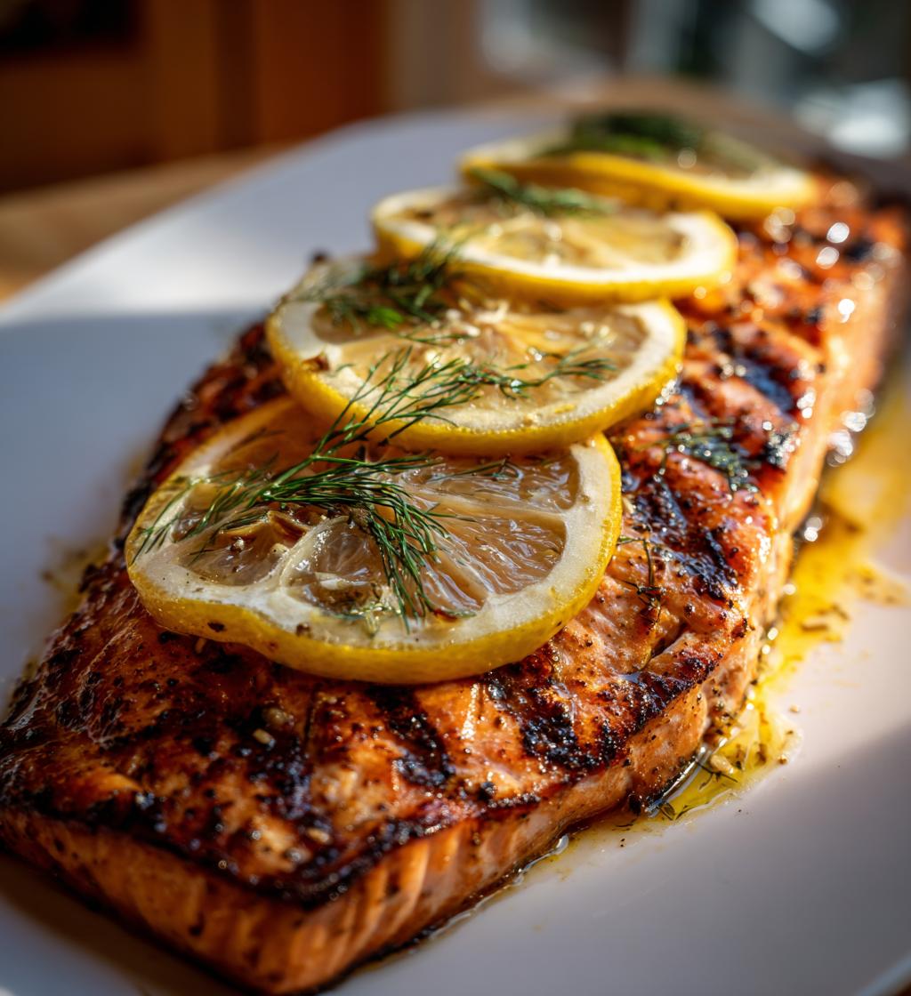 Grillet laks med citron