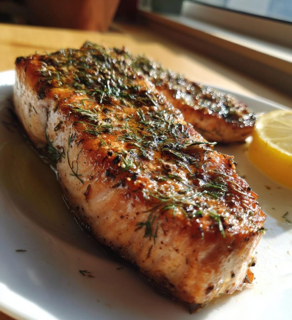 Grillet laks med urter