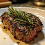 Grillet oksebøf med krydderurter