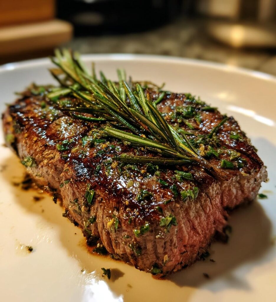 Grillet oksebøf med krydderurter