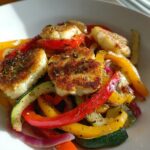 Halloumi med grøntsager