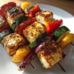 Halloumi spyd med grønt