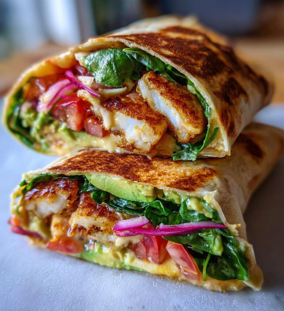 Halloumi wrap