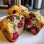 Hindbær-chokolade muffins