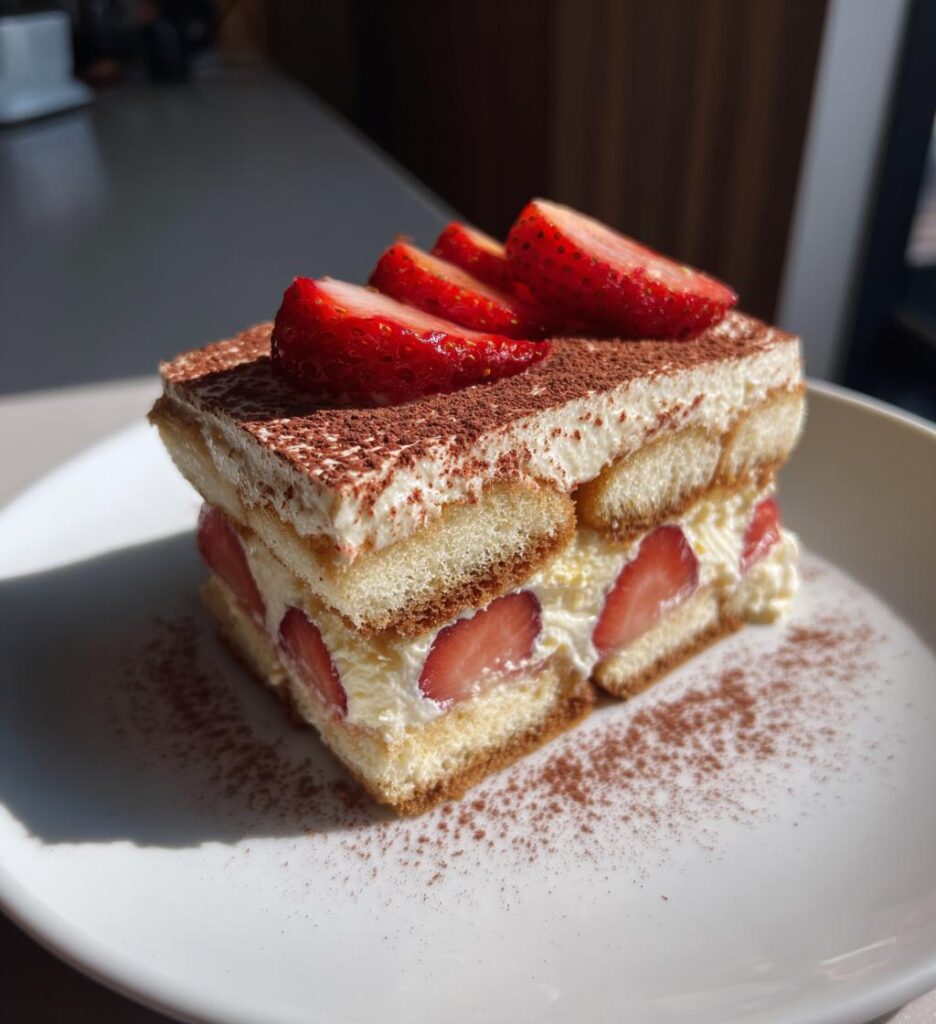Jordbær tiramisu