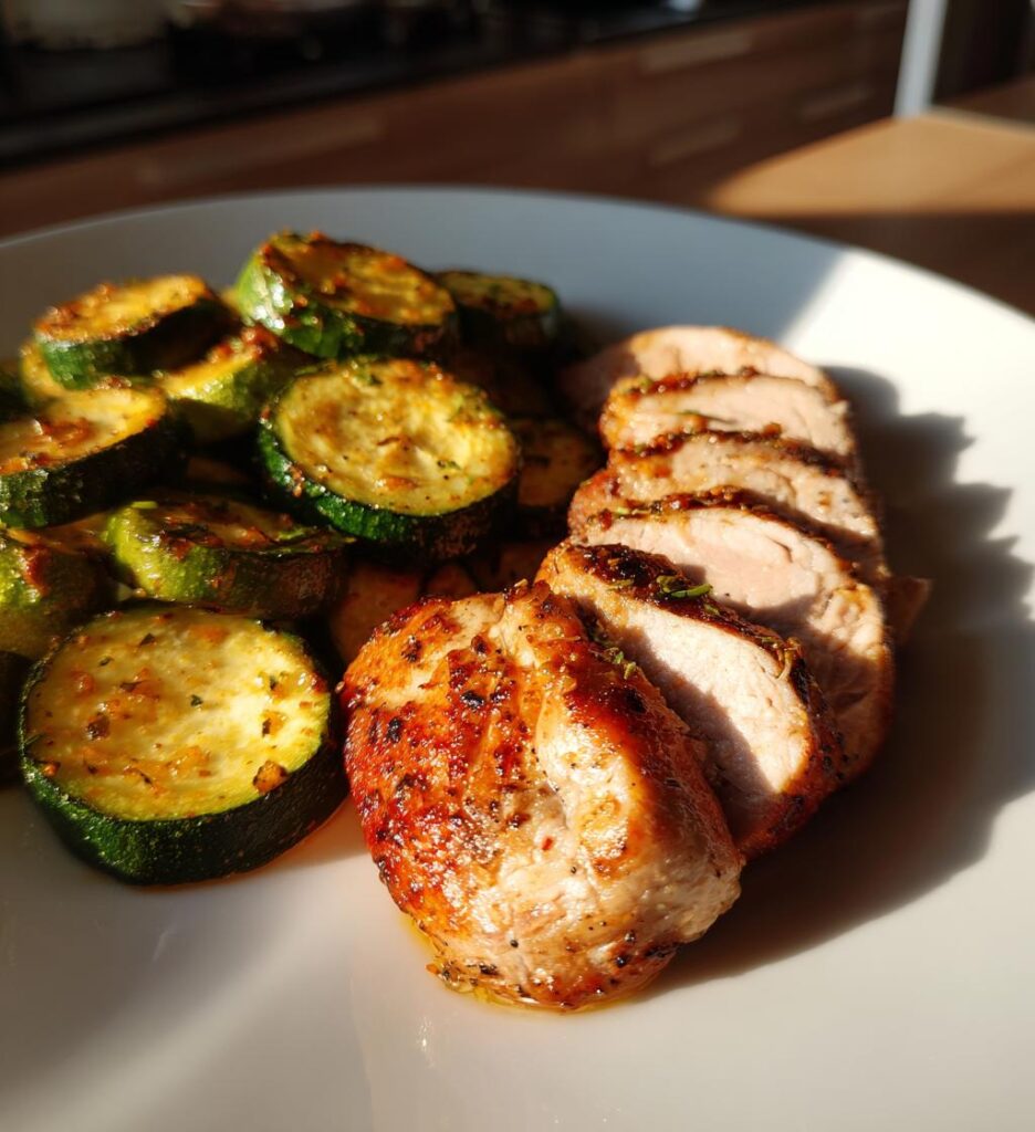 Kalkunbryst med zucchini