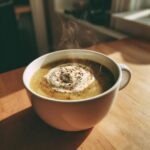 Kartoffel- og porresuppe