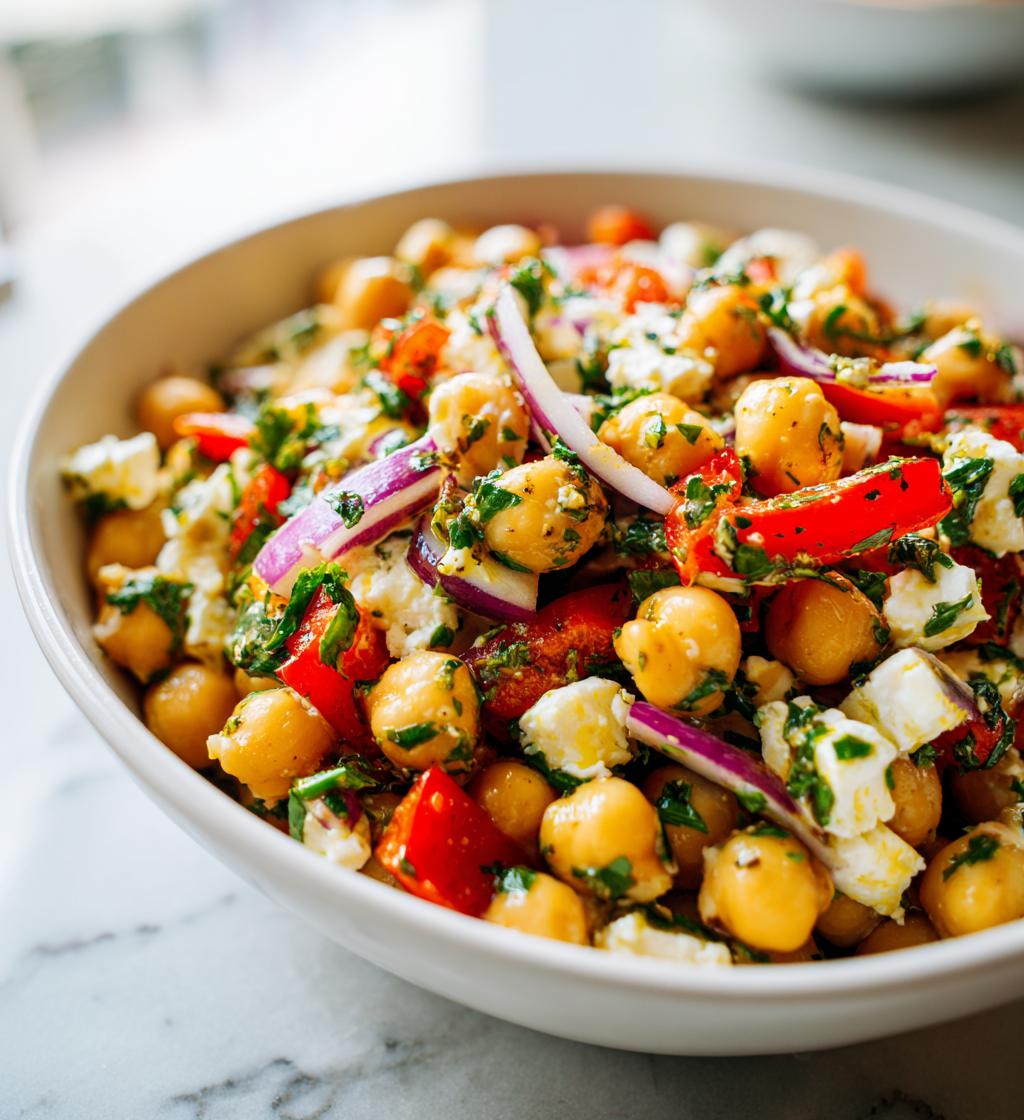 Kikærtesalat med feta