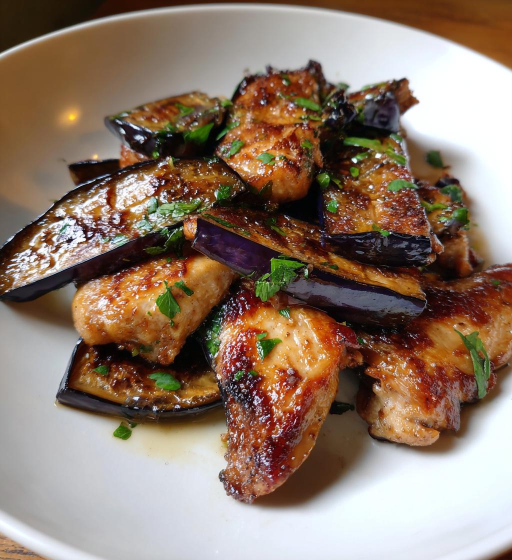 Kylling med aubergine