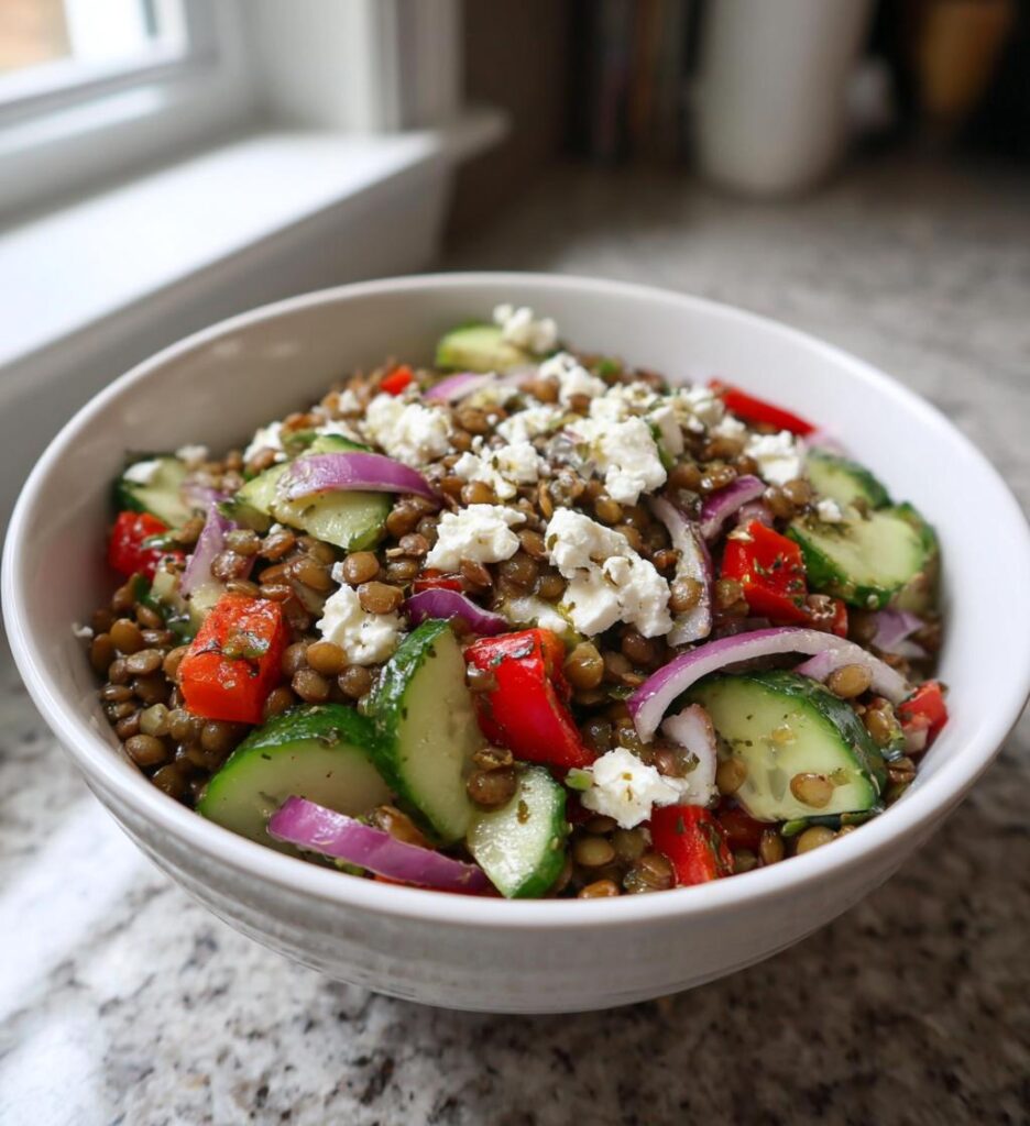Linsesalat med feta