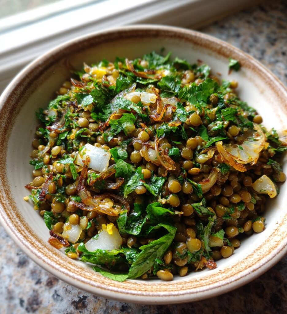 Linsesalat med krydderurter