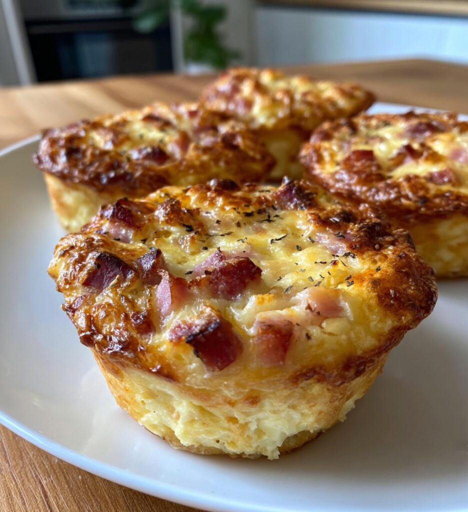 Mini quiches med skinke
