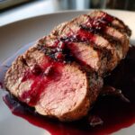 Oksefilet med rødvinssauce