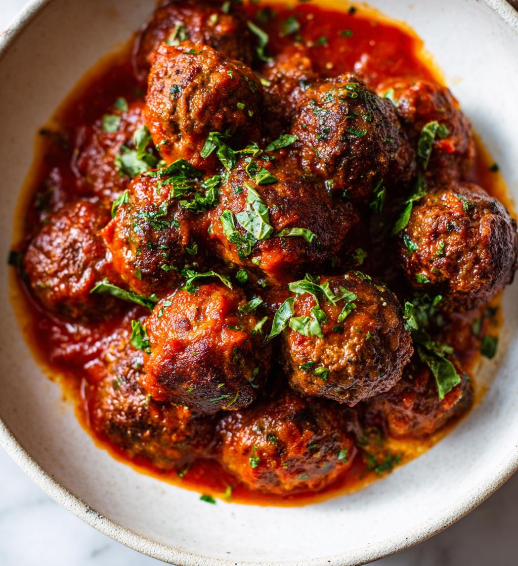 Oksekødsboller i tomatsauce