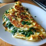 Omelet med spinat