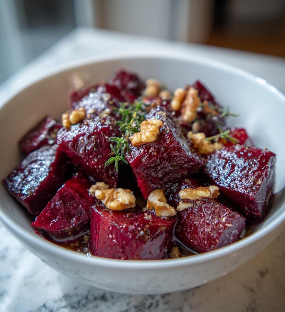 Rødbedesalat med valnødder
