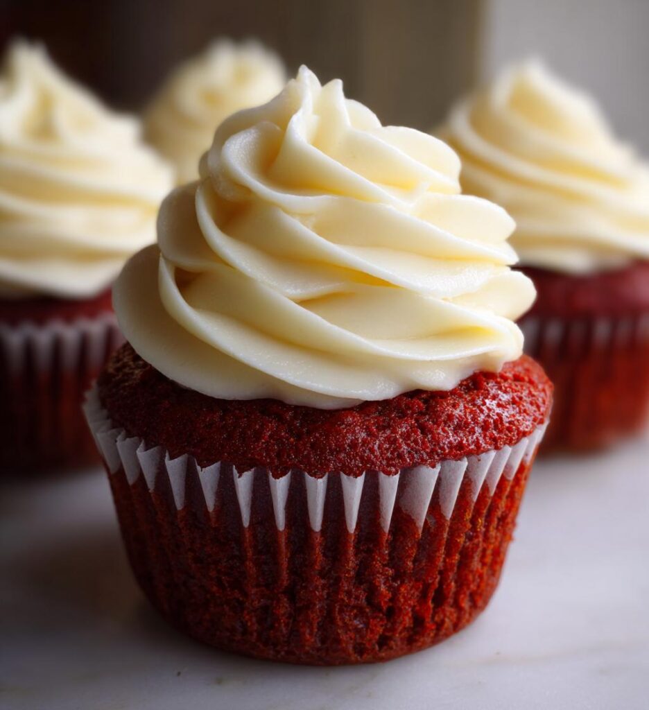 Røde velvet cupcakes