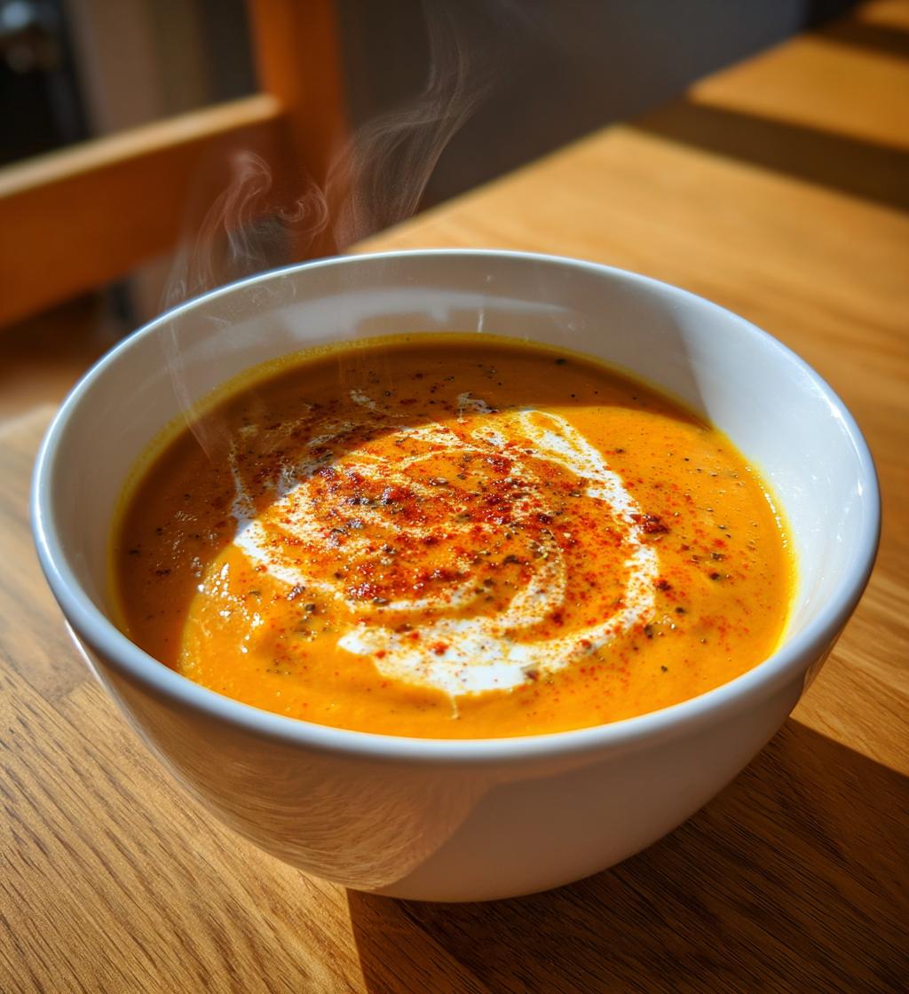 Sød kartoffel suppe