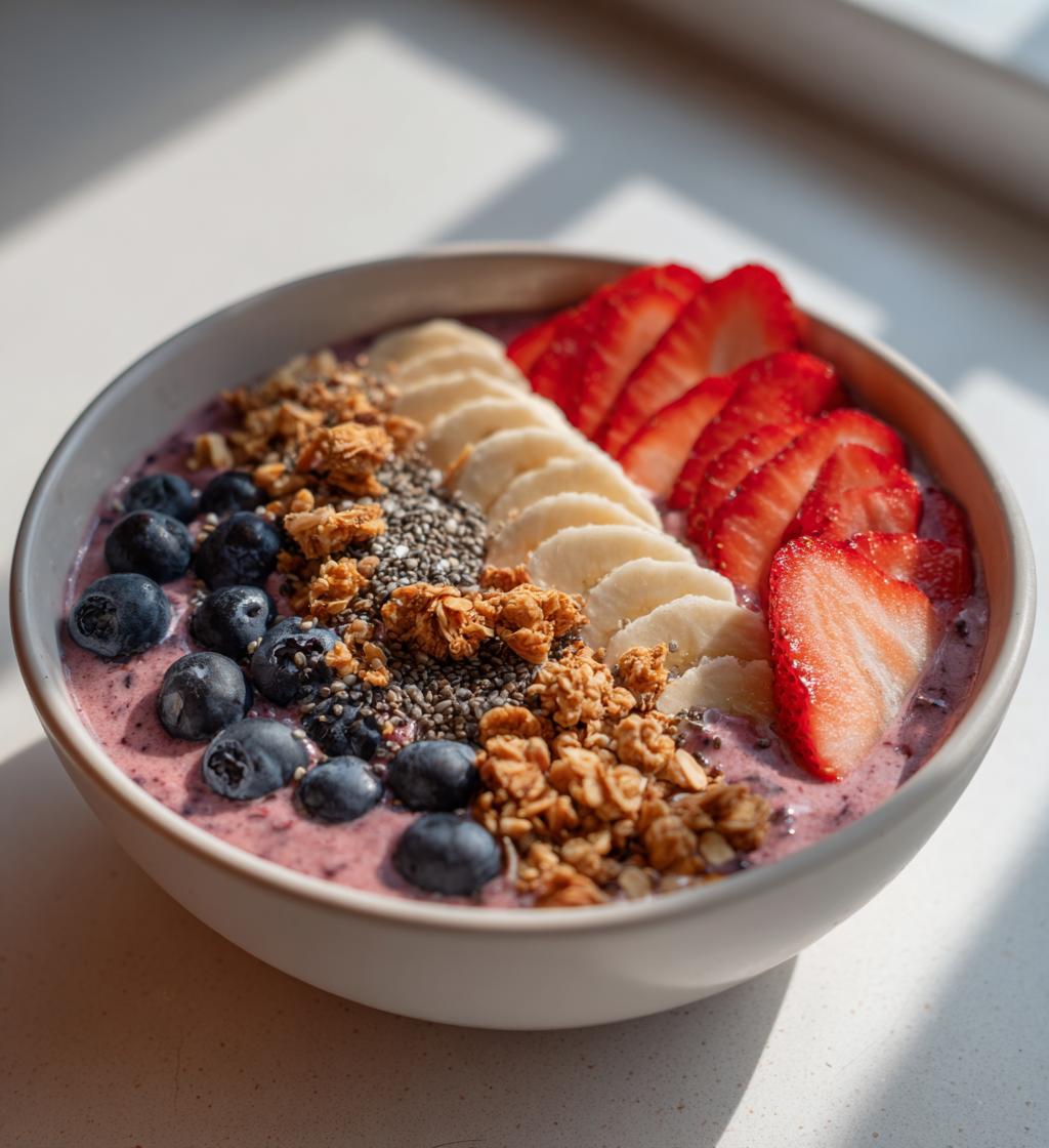 Smoothie bowl med frugt
