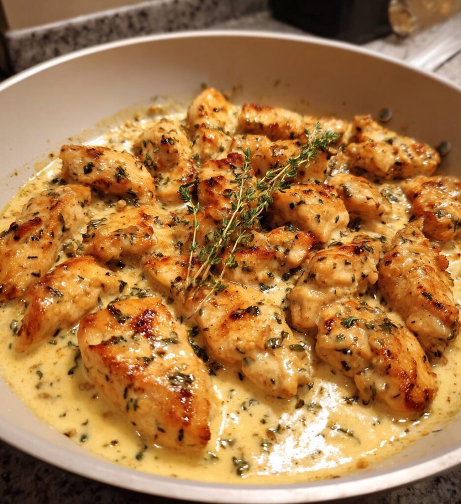 Creamy Garlic Chicken Skillet