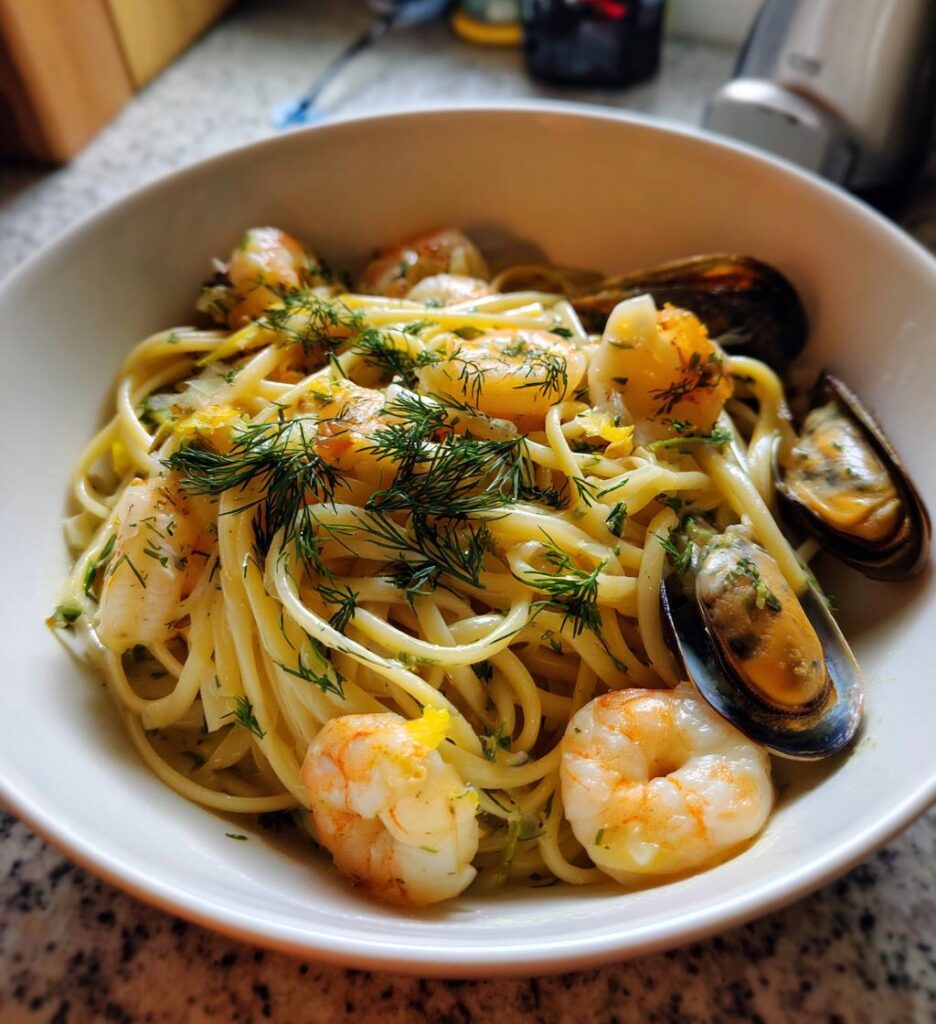 Creamy Nordic Seafood Pasta