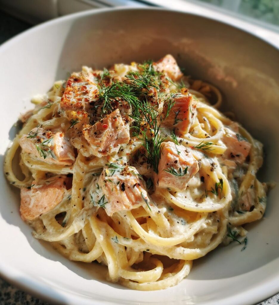 Creamy Salmon Pasta Nordic Style