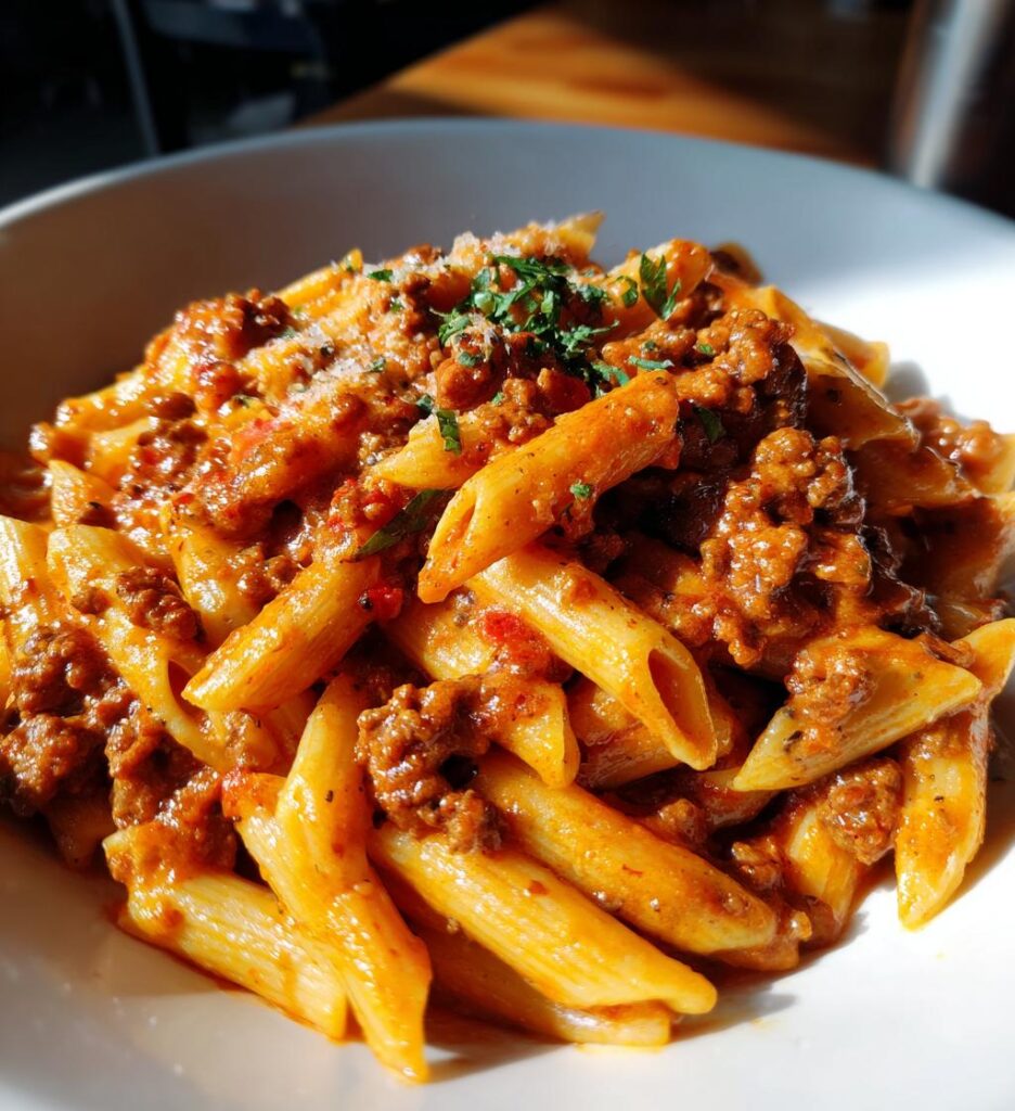 Easy Creamy Beef Pasta