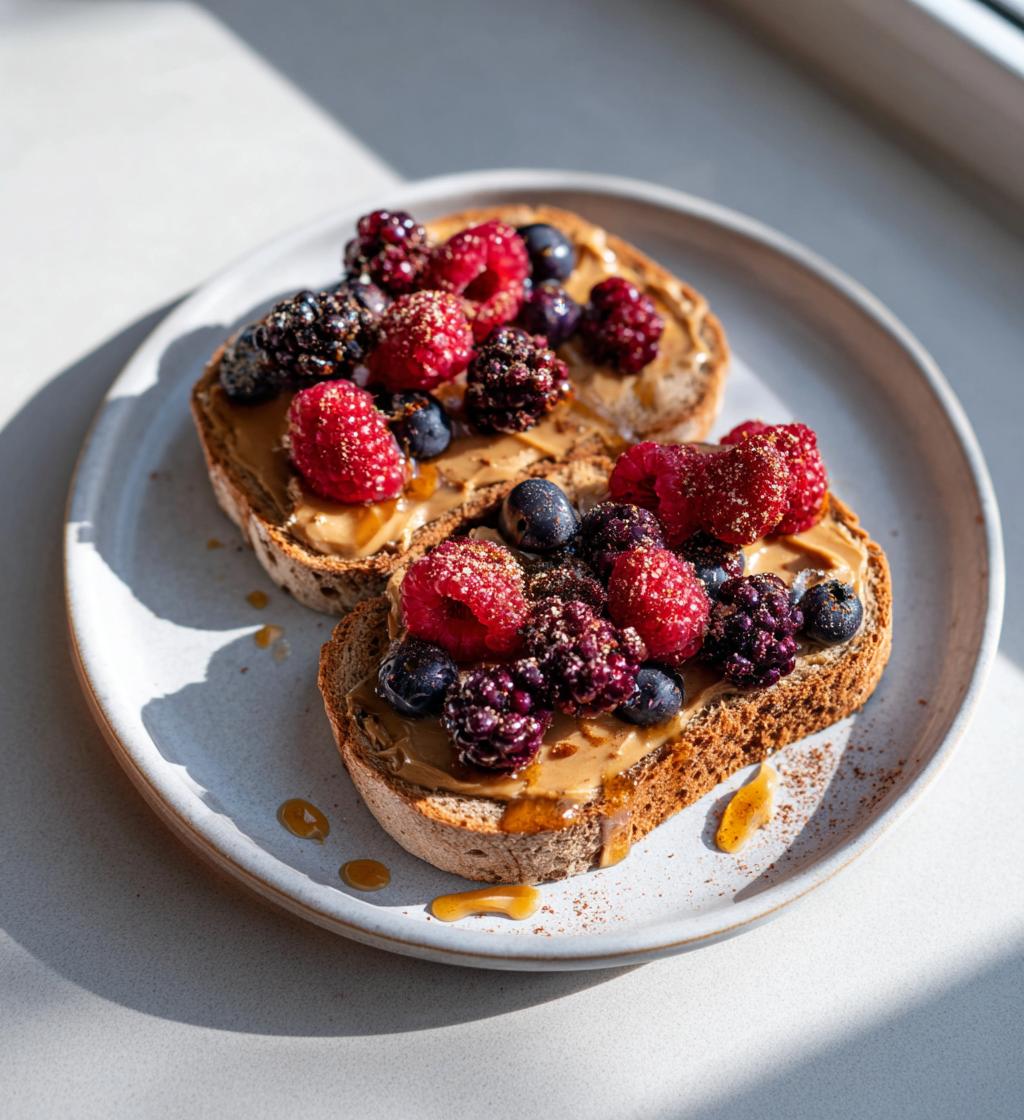 Healthy Rye Bread Breakfast Toasts