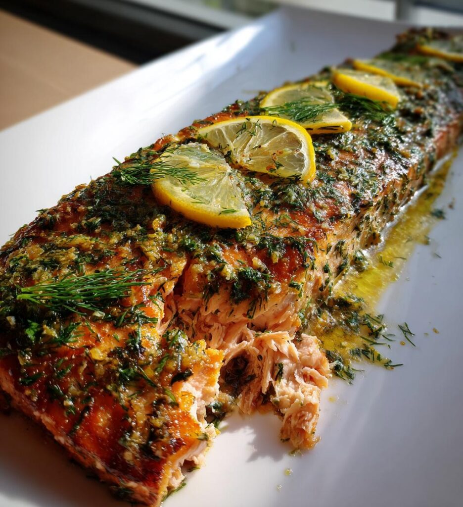 Nordic-Style Baked Salmon with Dill