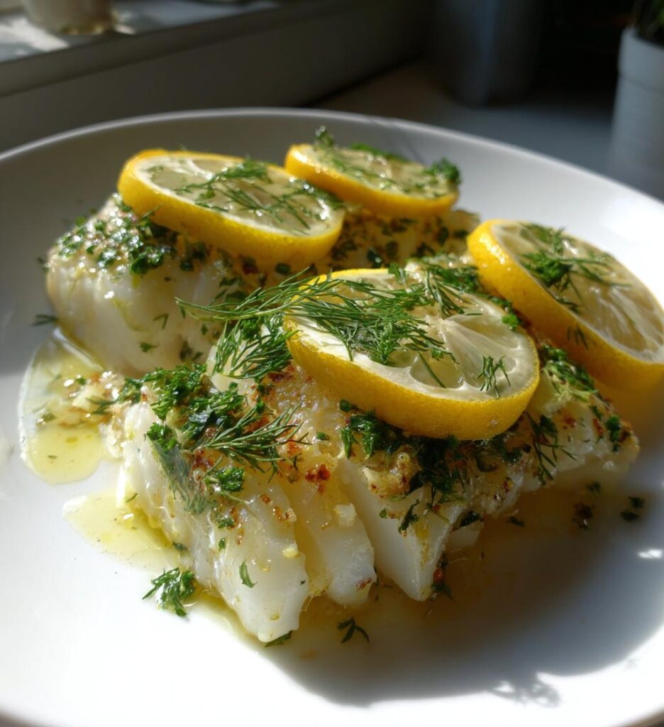Oven-Baked Lemon Cod Nordic Style