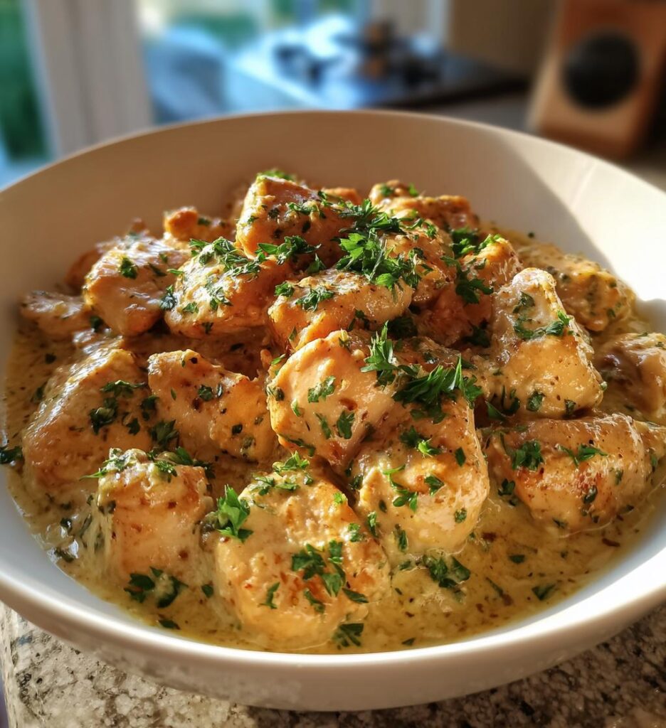 Quick Skillet Chicken with Cream Sauce