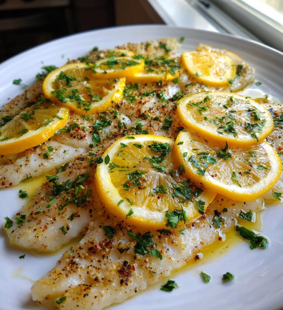 Simple Baked White Fish Dinner