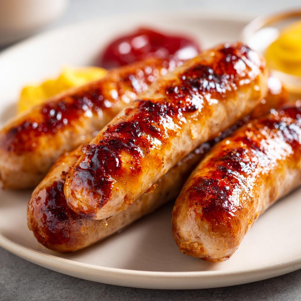Grillede pølser