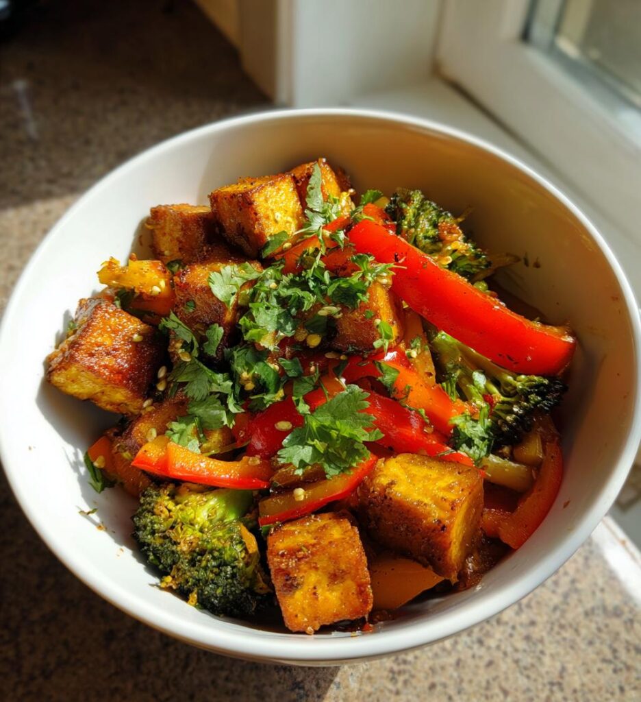 Grøntsagspande med tofu