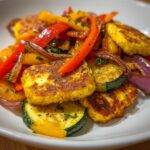 Halloumi med grøntsager