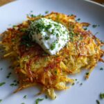 Kartoffelrösti med creme fraiche