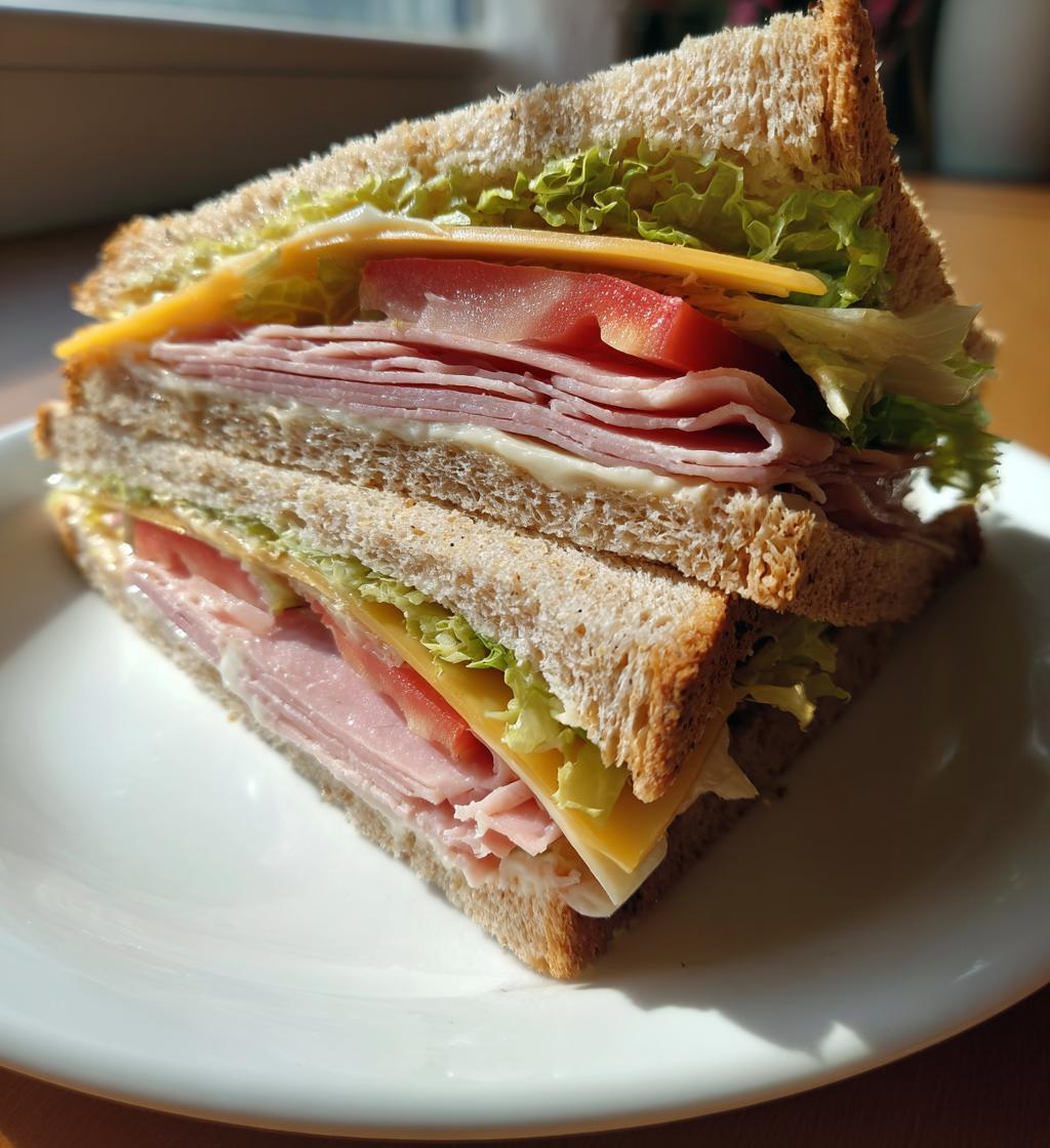 Mini sandwich med skinke