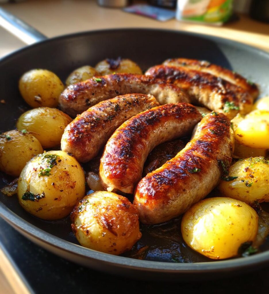 Pølser med kartofler