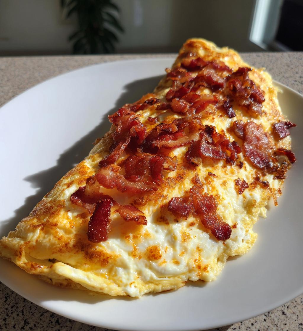 Æggekage med bacon