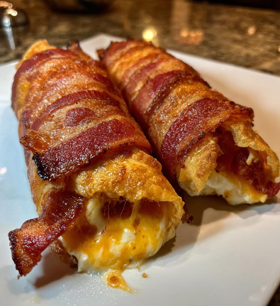 Airfryer bacon wraps