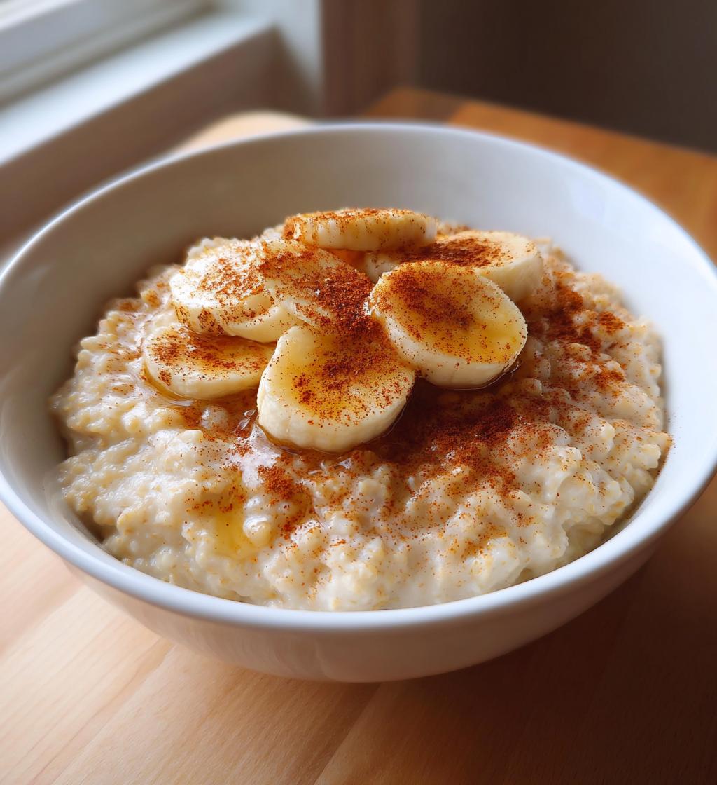 Banan- og havregrød