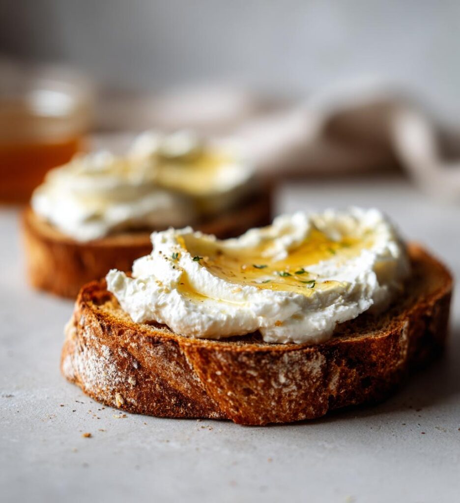 Brød med flødeost